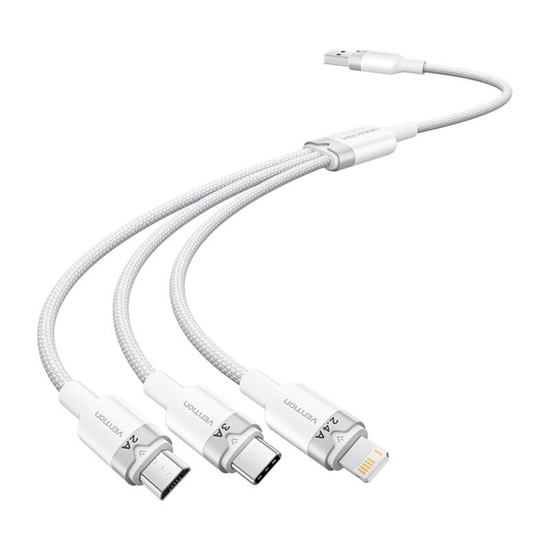 inp-ctpwg-usb-2-0-a-to-3in1-3a-cable-ven-0.webp USB 2.0 A to 3in1 3A cable Vention CTPWG 1.5M (white)