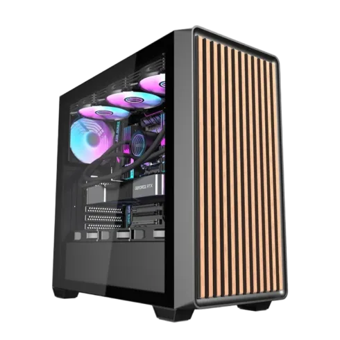 Darkflash DS900WD computer case (black) + 4 fans