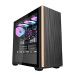 Darkflash DS900WS computer case (black) + 4 fans