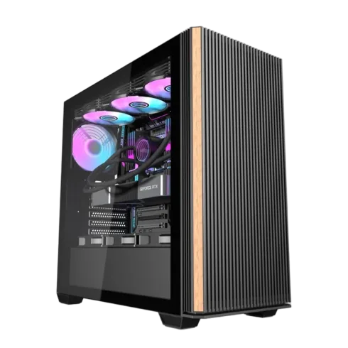 Darkflash DS900WS computer case (black) + 4 fans