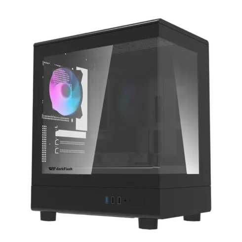Darkflash DB330M computer case + 3 fans (black)