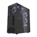 Darkflash DK351 computer case (black) + 4 RGB fans