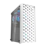 Darkflash DK351 computer case (white) + 4 RGB fans