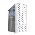 Darkflash DK351 computer case (white) + 4 RGB fans