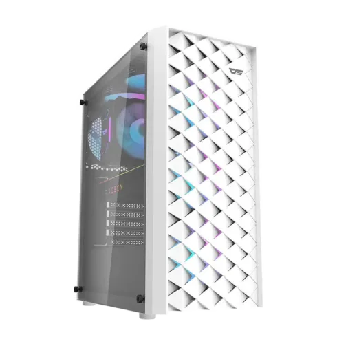 Darkflash DK351 computer case (white) + 4 RGB fans