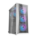 Darkflash DK352 Plus computer case (black and white) + 4 ARGB fans