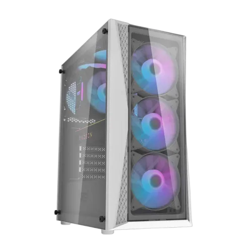 Darkflash DK352 Plus computer case (black and white) + 4 ARGB fans