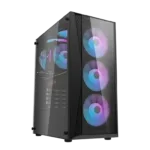 Darkflash DK352 Plus computer case (black) + 4 RGB fans