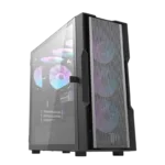Darkflash DK431 Mesh computer case (black) + 4 ARGB fans