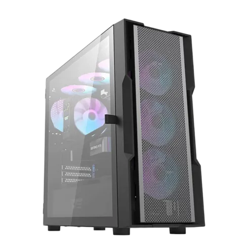 Darkflash DK431 Mesh computer case (black) + 4 ARGB fans