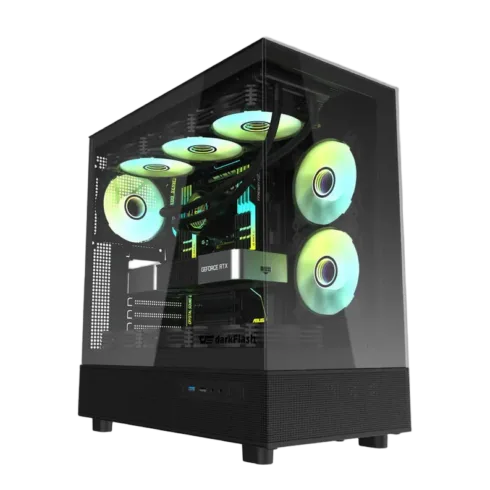 Darkflash DPX90 computer case (black) + 3 fans