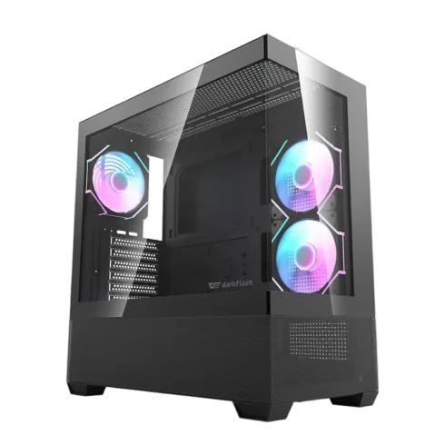 Darkflash DS900 AIR computer case (black) + 6 ARGB fans