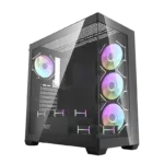 Darkflash DS900 computer case (black) + 7 ARGB fans