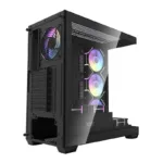 Darkflash DS900 computer case (black) + 7 ARGB fans