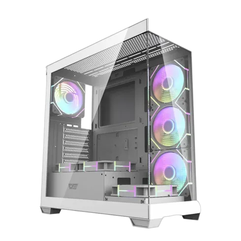 Computer case  Darkflash DS900 (white) + 7 ARGB Fans