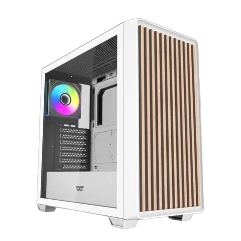 Darkflash DS900WD ATX computer case (White) + 4 fans