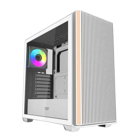 Darkflash DS900WS computer case (White) + 4 ARGB fans