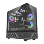 DarkFlash DS950 computer case (black) + 6 fans