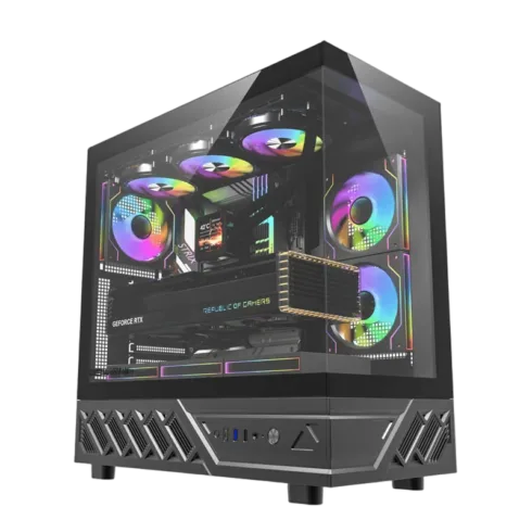 DarkFlash DS950 computer case (black) + 6 fans
