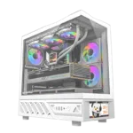 DarkFlash DS950V computer case with display (white) + 6 fans