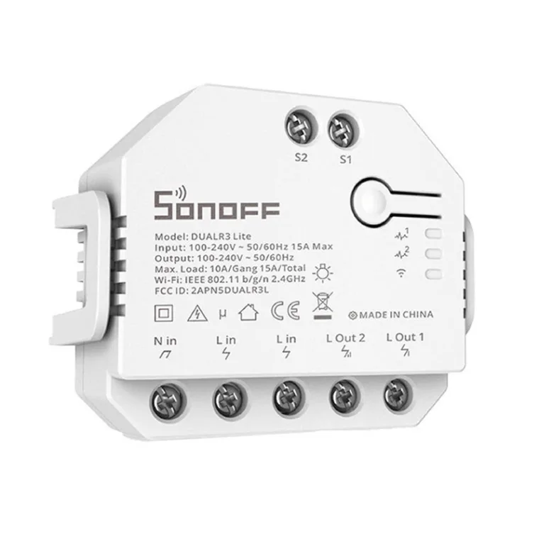 Smart Wi-Fi switch WiFi Sonoff Dual R3 Lite - RPC.LT