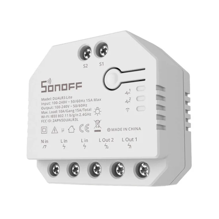 Smart Wi-Fi switch WiFi Sonoff Dual R3 Lite - RPC.LT