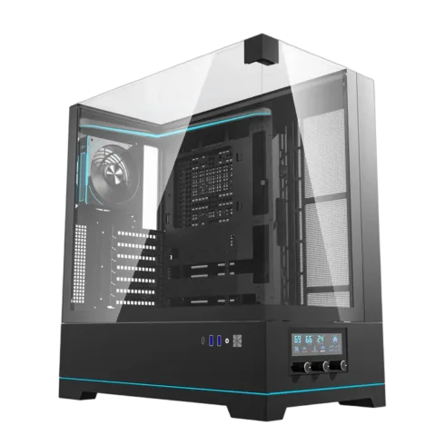Darkflash DY450 PRO computer case (black) + 1 fan