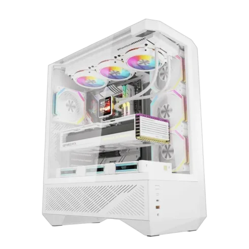 Darkflash DY460 computer case (White) + 4 ARGB fans