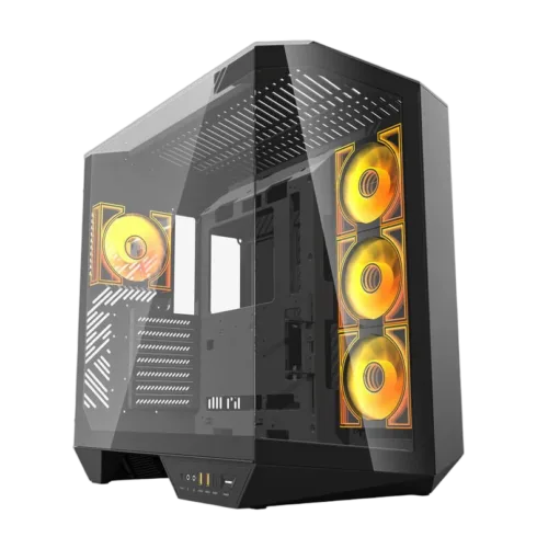 Darkflash DY470 computer case (black) + 4 fans