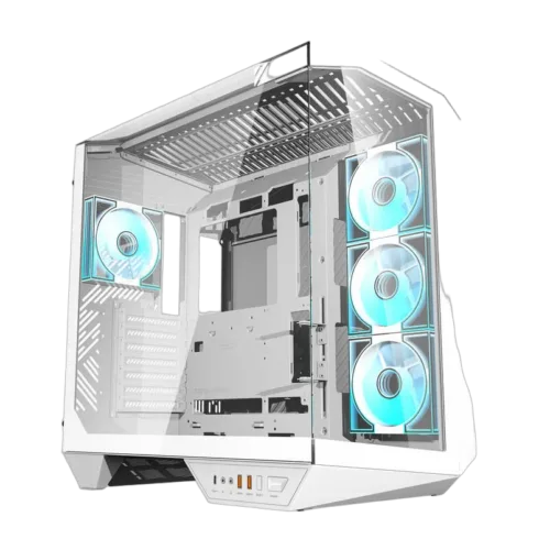 Darkflash DY470 computer case (white) + 4 fans