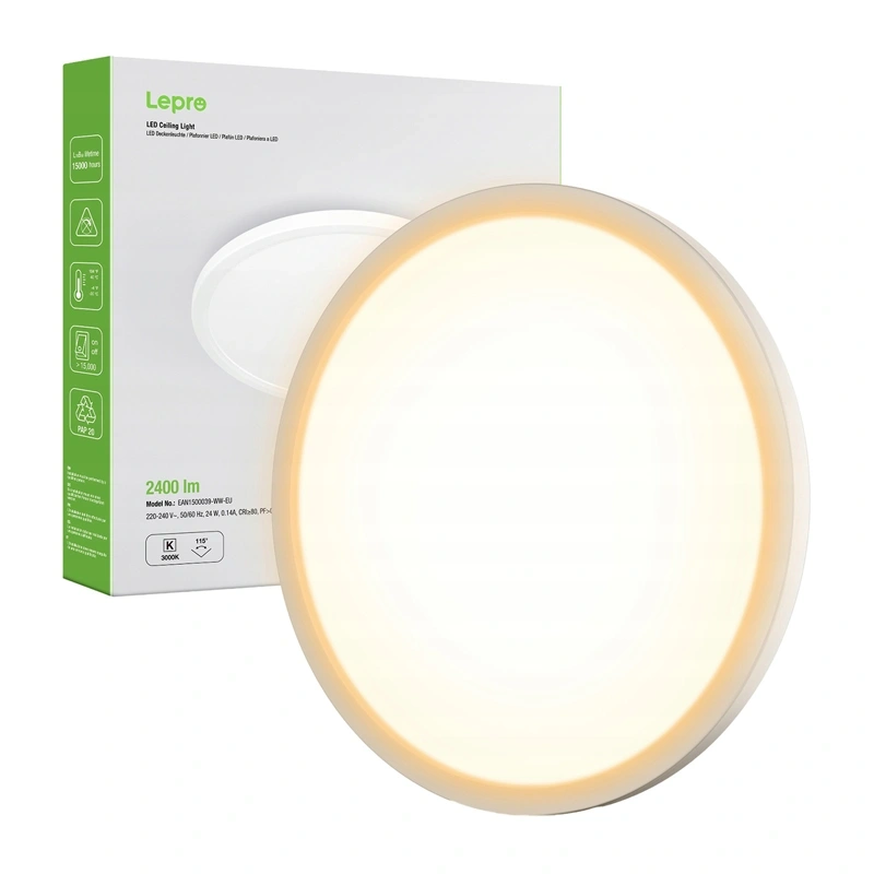 inp-ean1500039-ww-eu-lepro-1500039-ww-eu-24w-2400-l-0.webp LEPRO 1500039-WW-EU 24W 2400 lm Ceiling Light