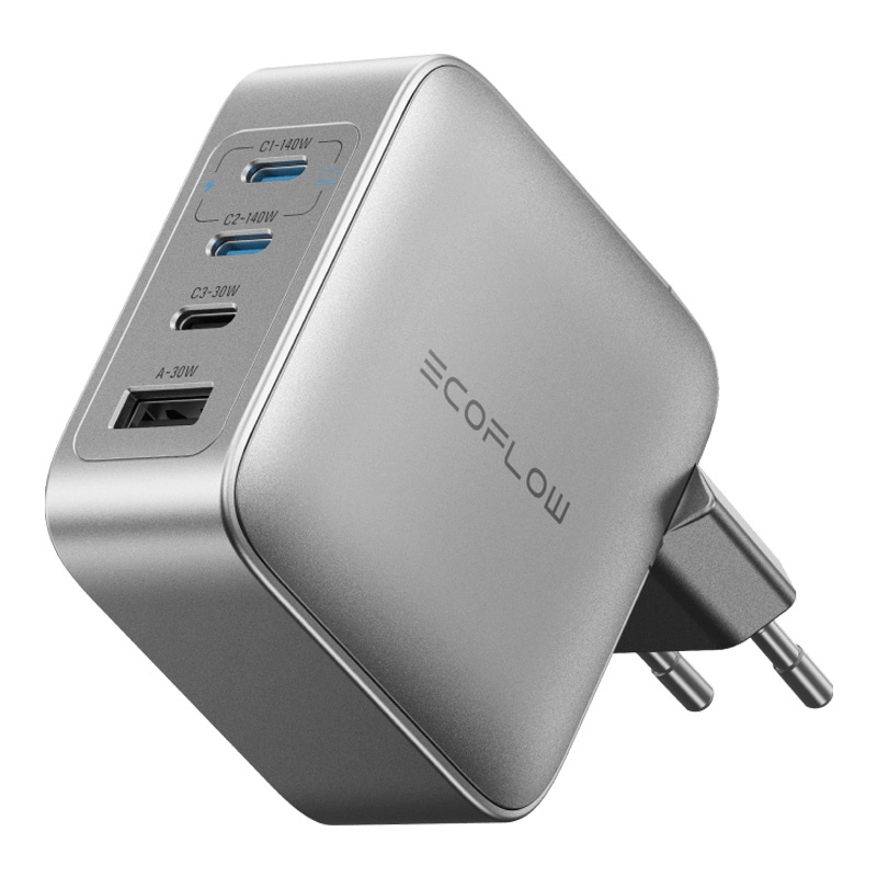 inp-efa-140w-gan-charger-ecoflow-rapid-pro-140w-mains-c-0.webp EcoFlow RAPID Pro 140W mains charger, 3xUSB-C, 1xUSB-A, GaN