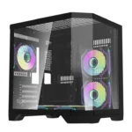 Darflash FT350 computer case + 5 aRGB fans (black)