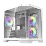 Darflash FT350 computer case + 5 aRGB fans (white)