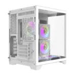 Darflash FT350 computer case + 5 aRGB fans (white)