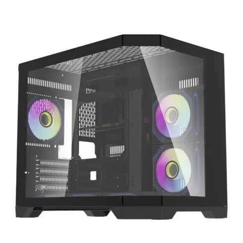 Darflash FT418 computer case + 6 aRGB fans (black)