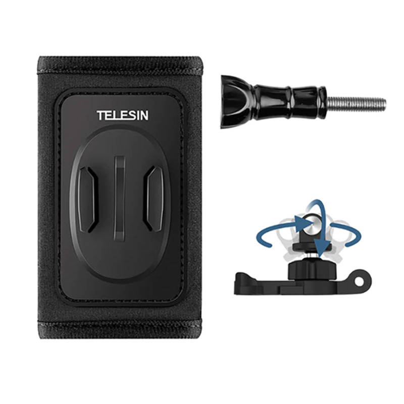 inp-gp-bpm-005-telesin-backpack-strap-mount-w-0.webp Telesin backpack strap mount with 360° J-hook mount for GoPro/Osmo Action (GP-BPM-005)