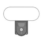 Smart outdoor WiFi camera with Gosund IPC3 floodlight, IP65 Tuya