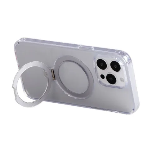 Magnetic protective case with handle Joyroom JR-BP004 for iPhone 15 Pro Max (transparent)