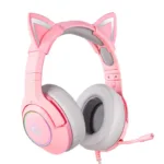 ONIKUMA K9 Pink RGB Gaming Headphones