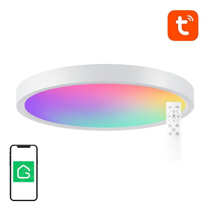 inp-lb12-smart-ceiling-lamp-30cm-wifi-b-0.webp Smart ceiling lamp 30cm WiFi/Bluetooth 16M RGBCW Gosund LB12 1920lm Tuya + Remote Control.