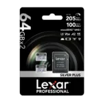 Karta pamięci Lexar High-Performance Silver Plus microSDXC 64GB + adapter