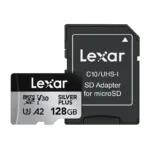 Karta pamięci Lexar High-Performance Silver Plus microSDXC 128GB + adapter