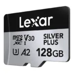 Karta pamięci Lexar High-Performance Silver Plus microSDXC 128GB + adapter