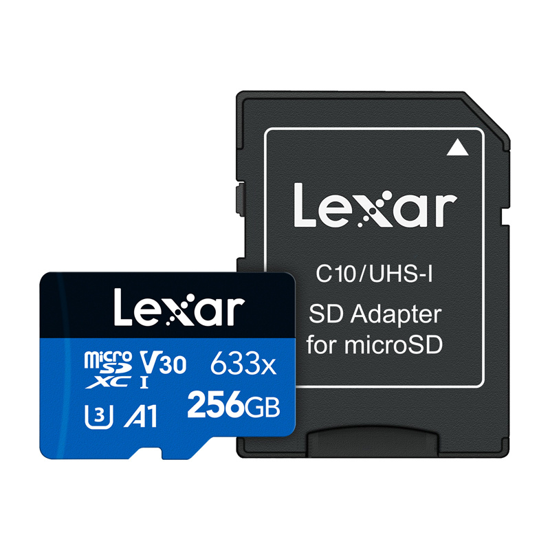 inp-lsdmi256bb633a-lexar-high-performance-633x-mi-0.webp Lexar High-Performance 633x microSDXC 256GB memory card + SD adapter