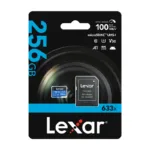 Lexar High-Performance 633x microSDXC 256GB memory card + SD adapter