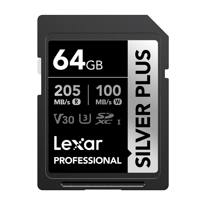 inp-lsdsipl064g-bnnng-lexar-professional-silver-plus-0.webp Lexar Professional SILVER PLUS SDXC 64GB memory card