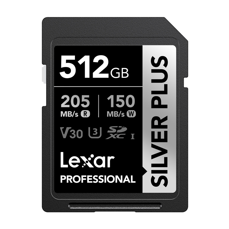 inp-lsdsipl512g-bnnng-lexar-professional-silver-plus-0.webp Lexar Professional SILVER PLUS SDXC 512GB memory card