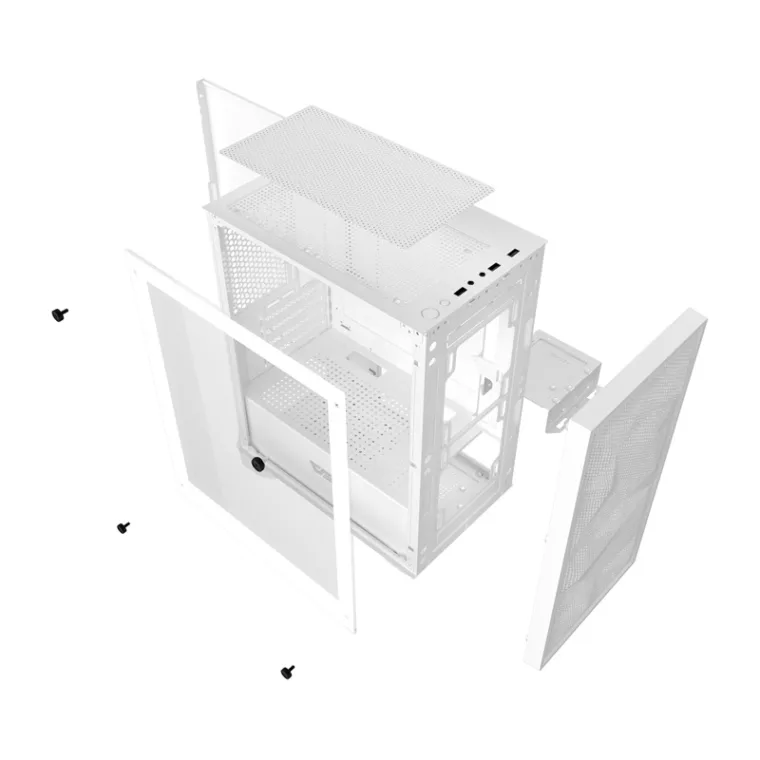 Darkflash M305 Mesh computer case without fans (White) - RPC.LT