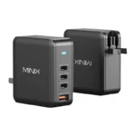 Minix P165 GaN Wall Charger with 3x USB-C and 1x USB-A Ports